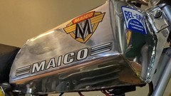 Maico Tank Decal Logo Sticker Black Gold White Red 5″ x 4″ Classic Vintage NEW!!