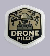 Drone Pilot Sticker Decal for Laptops Water Bottle Luggage Car