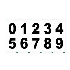 3Pcs 3in/4in Mailbox Number Reflective Digital Sticker HOT