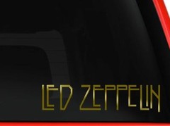 Led Zeppelin Rock Band Vinyl Decal 8″ Gold