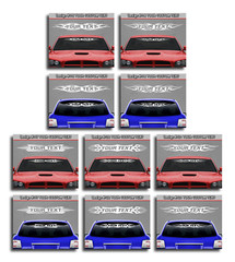 Fits CHEVROLET Custom Text Decal Sticker Vinyl Graphic Windshield Window Design