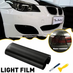 12″ x 72″ Matte Black Smoke Car Headlight Taillight Fog Vinyl Tint Film Sheet
