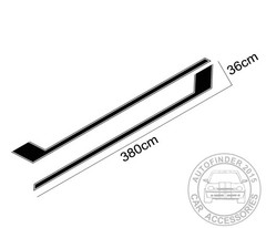 Pickup Truck Side Sticker For Ford Raptor F-150 Trunk Side Stripe Graphics Decal