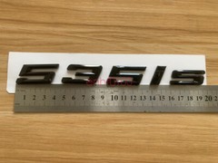 Gloss Black 3D ABS Letters Trunk 535is Emblem Rear Badge for BMW 2017-2022 535is