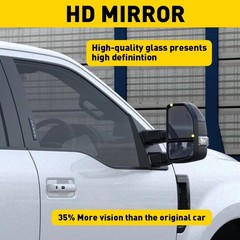 1/2Set Towing Mirror Glass Heated Upper Passenger Right RH For Ford F150 Pickup