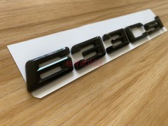 Gloss Black ABS Letters Trunk 633csi Emblem Rear Badge for BMW 2017-2022 633csi