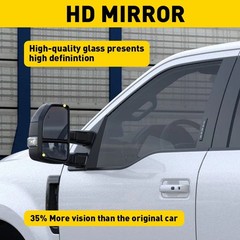 2/4Pcs Tow Mirror Glass Lower Heated Driver Left Side For Ford F150 F250 F350 F5