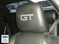 2005-2009 Ford Mustang Headrest Gt Newer Style Decals – Only Leather Seats 05-09