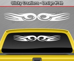 #149 TRIBAL SCROLL Decal Sticker Windshield Window Vinyl Graphic Design Car SUV
