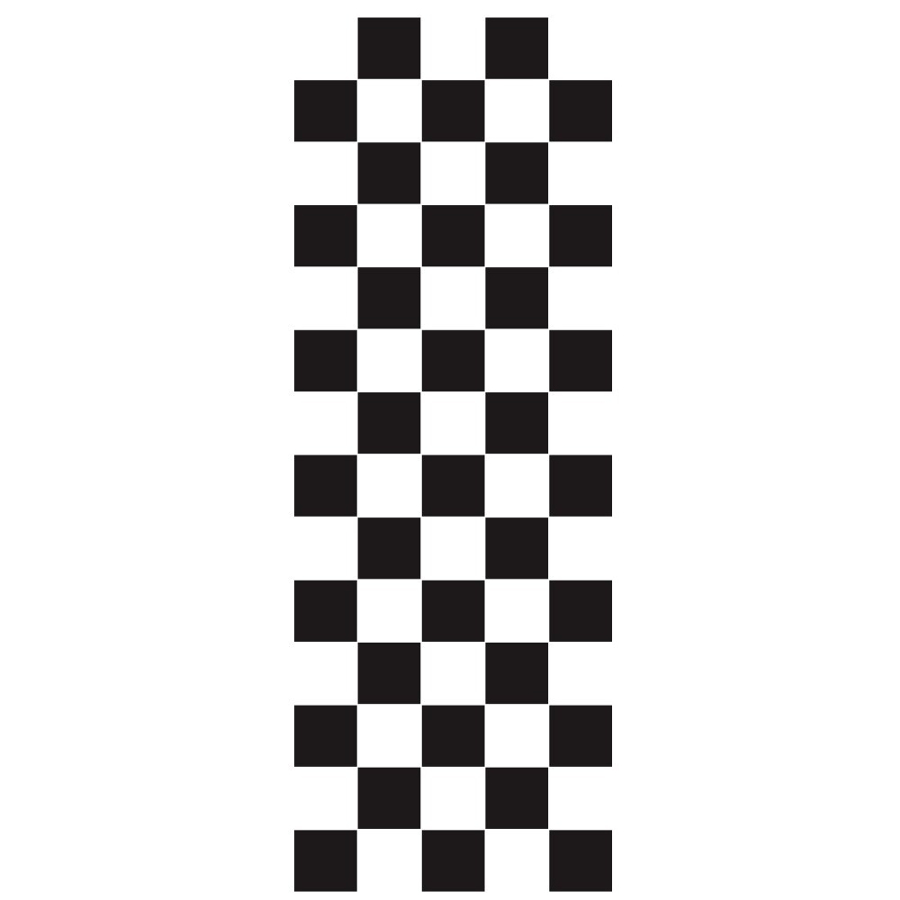 Car Hood Stripe Sticker Racing Checker Decal Vinyl Roof Bumper DIY Decoration