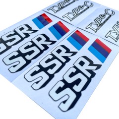 JDM Racing Wheel Decals SSR Reflect Type-C For Universal Fit sticker 1set 8pcs