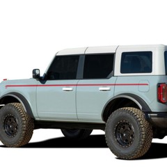 Upper Door Side Line Stripes Decal Stickers for Ford Bronco 4-Door 2021 2022…