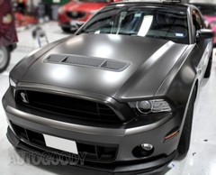 84″ x 60″ Satin Matte Chrome Metallic Dark Gray Vinyl Film Wrap Air Bubble Free