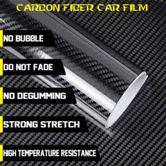 5D Premium Super Gloss Carbon Fiber Vinyl Film Wrap Bubble Free Air Release