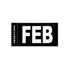 FEBRUARY – California License Plate – Legacy Black White Month Sticker – DMV Tag