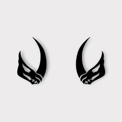 Mandalorian Mudhorn Decal Set – Left & Right Facing Stickers, 5 Year Durability