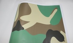 Green Army Camo Camouflage Vinyl Film Wrap Sticker Bubble Free Air Release