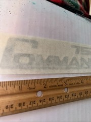 750 Commando Vinyl Transfer Sticker Decal 7” Silver