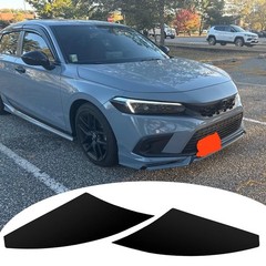 Driver Passenger Headlight Smokey Vinyl Decal Stickers For 2022-2025 Honda Civic
