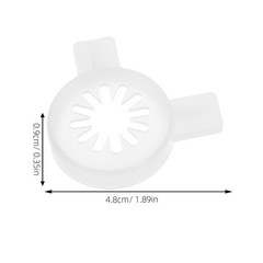 6pcs Ice Cream Maker Nozzle Set Decorative Soft Serve Machine Attachments for