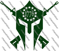 Spartan,Gun Rights,Molon Labe,Dont Tread On Me ,1776,2A,Custom Vinyl Decal