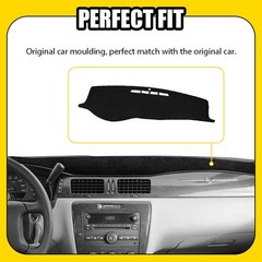 Fit Chevrolet Impala 2006-2013 Carpet Dash Board Cover Mat Black Anti-Glare 1-5X