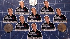 8pcs “I DID NOT KILL MYSELF” JEFFRY EPSTEIN Collectible Stickers