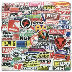 100PCS JDM Stickers Pack Car Motorcycle Racing Motocross Helmet Waterproof Decal
