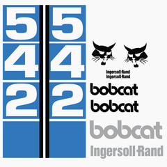 Fits Bobcat 542 Decals Stickers kit Repro Aftermarket Decal kit Premium Vinyl