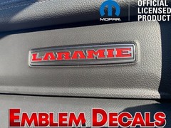 Ram 1500 DT LARAMIE Dash Emblem Decal Overlay Decal 2025 2026