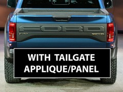 2021-23 Ford Raptor F-150 Tailgate Emblem Overlay Outlines Vinyl Decal F150