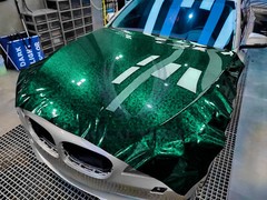 ESSMO PET Marble Forged Gloss Carbon Fiber Emerald Green Car Vinyl Wrap Decal
