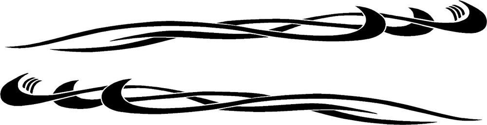 Tribal Decals Racing Flames Vehicle Car Truck Kart Boat Graphics Stickers 50″