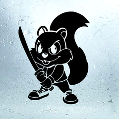 Conker the Squirrel Decal Sticker | Funny Gaming Vinyl Car Window Laptop Decor