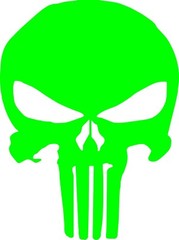 Punisher Emblem Logo Vinyl Decal Multiple Colors and Sizes