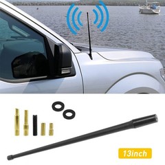 13″ Antenna Mast Black Power Radio AM/FM for Universal Car Motorcycles Bo N