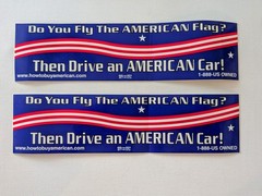 Buy American Cars Bumper Stickers