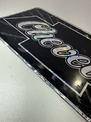 Chroma Graphics Vintage 70s 80s Auto License Plate Decal Chevelle Chevy Black