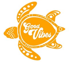 Good Vibes Sea Turtle Vinyl Decal Car Truck Window Tablet Tumbler Laptop Mugs