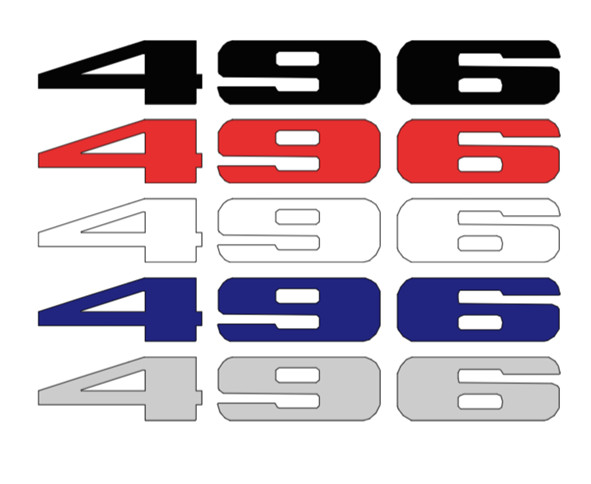 Custom Universal Fit 496 Automotive Decal Set