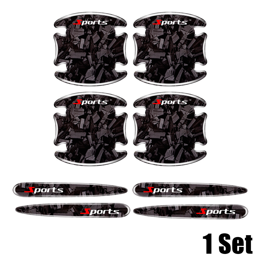 8PCS Car Door Handle Bowl Stickers Protector Covers Anti-Scratch Accessories