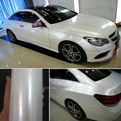 White All Rainbow Mirror Chrome Pearl Chameleon Satin Auto Vinyl Wrap Sticker US