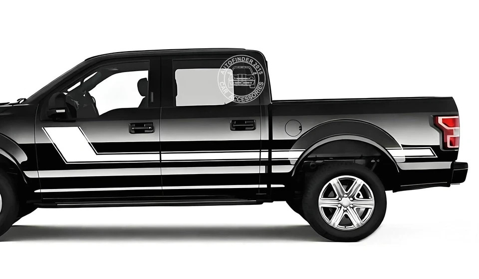 Pickup Truck Side Sticker For Ford Raptor F-150 Trunk Side Stripe Graphics Decal