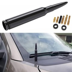 1/2set UK Car Bullet Style Aerial Antenna Mast Roof AM/FM Radio Signal Aluminum