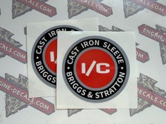 Briggs & Stratton Early I/C Starter Engine-decals.com Snapper Homelite Set 2
