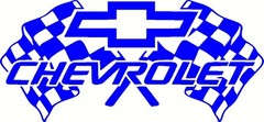 (2 ) CHEVROLET W/CHECKERED FLAG Decals Stickers Chevy Car Truck FREE SHIPPING