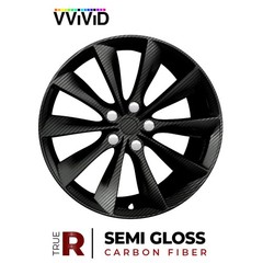 VViViD® Black True R Carbon Fiber Vinyl Wrap Roll with Air 10ft x 5ft,