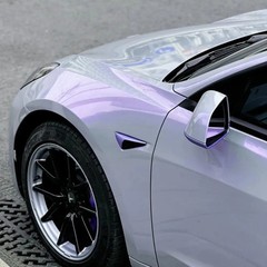 Gray Purple Vinyl Wrap Car Body Decoration Film Waterproof Auto Styling Sticker