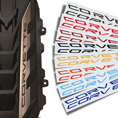 Corvette C8 Engine Cover Vinyl Letter Decals 2020-2023