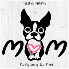 Boston Terrier Vinyl Decal Car Sticker MOM Window Suv Van Car Window